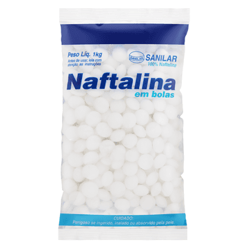 Naftalina em Bolas Sanilar Pacote 1kg