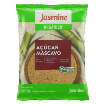 Açúcar Mascavo Orgânico Jasmine Pacote 500g