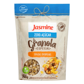 Granola Frutas Tropicais Zero Açúcar Jasmine Especial Pouch 250g