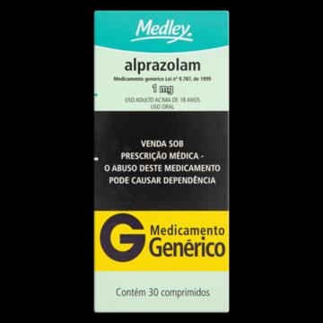 Alprazolam 1mg Medley Caixa 30 Comprimidos