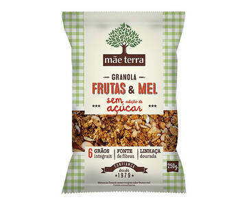 Granola Frutas E Mel Sem Adição De Açúcar Mãe Terra
