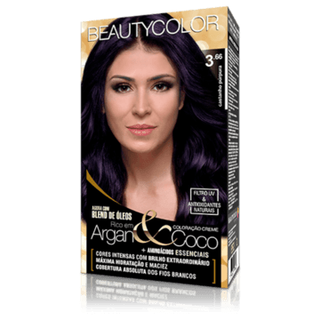 COL CR PERM KIT BEAUTYCOLOR 3.66 CASTANHO PURPURA