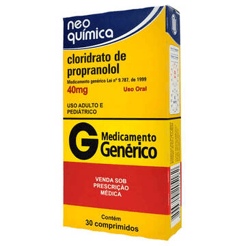CLOR DE PROPRANOLOL 40MG COMP CT BL 2X15