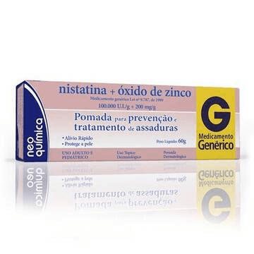NISTATINA + OXIDO DE ZINCO POM BG 1X60G