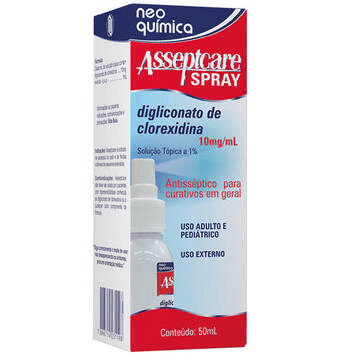 Antisséptico Asseptcare Caixa 50ml Spray