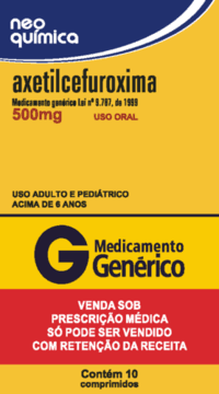 AXETILCEFUROXIMA 500MG 10CPR (NEO QUIMICA)