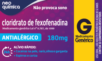 CL FEXOFENADINA 180MG CT BL X 10 CPRV