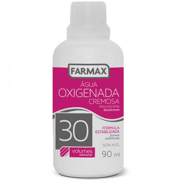 Água Oxigenada Cremosa 30 Volumes Farmax 90ml