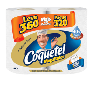 PAPEL TOALHA COQUETEL 180FOLHAS L360 P 320