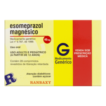 Esomeprazol Magnésico 40mg Ranbaxy Caixa 28 Comprimidos Revestidos