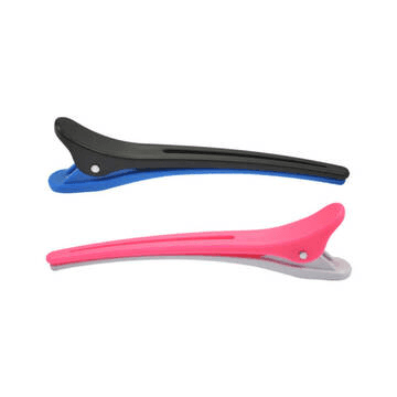 Clips Plástico Especial Bicolor p/ Cabelo