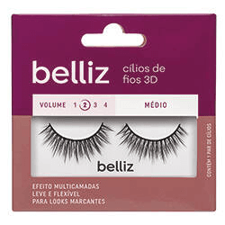 CÍLIOS BELLIZ 3D VOL. 2 MÉDIO - 202