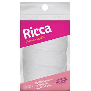 Algodão Disco Padrão 50 Und Ricca