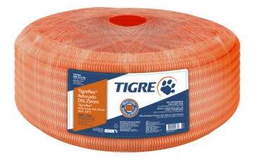 Eletroduto Flexível Corrugado Pvc Tigreflex® Reforçado 25 mm 50M - Tigre