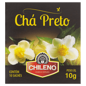 Chá Preto Chileno Caixa 10g 10 Unidades