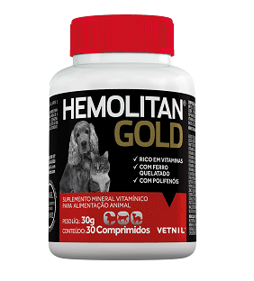 Hemolitan Gold C/ 30 Comprimidos - Vetnil