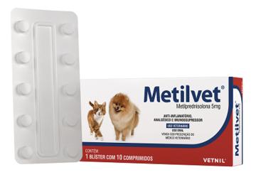 Metilvet 5Mg C/ 10 Comprimidos - Vetnil