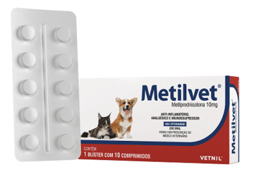 Metilvet 10Mg C/ 10 Comprimidos - Vetnil