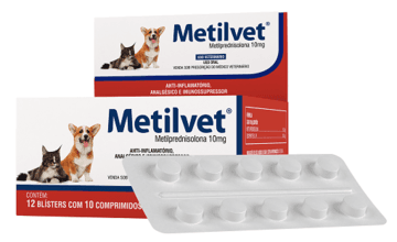 Metilvet 10Mg C/ 120 Comprimidos - Vetnil
