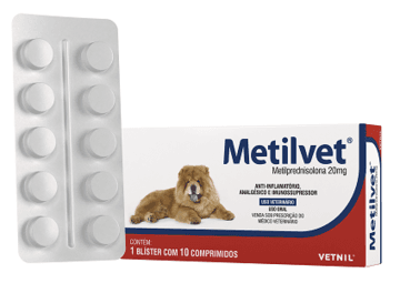 Metilvet 20Mg C/ 10 Comprimidos - Vetnil