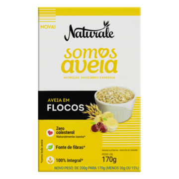 Aveia em Flocos Naturale Somos Aveia Caixa 170g