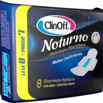 ABSORVENTE CLIN OFF NOTURNO LEVE 8 PAGUE 7 UN