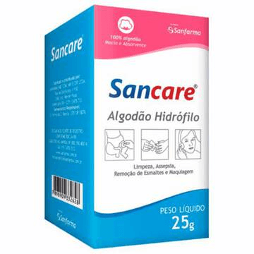 ALGODAO HIDROFILO 25 GR SANCARE (CAIXA)