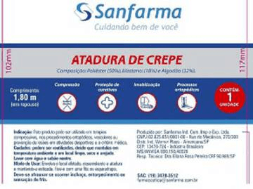 ATADURA CREPON 20CM SANFARMA