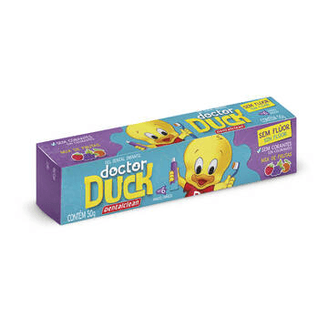 Gel Dental Infantil Dr. Duck Sem Flúor 50g - Dentalclean