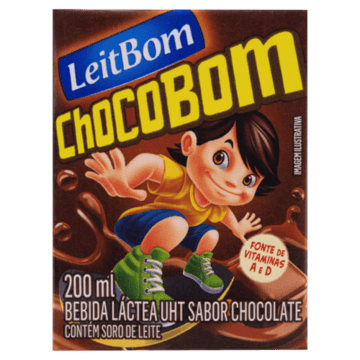 Bebida Láctea UHT Chocolate Leitbom Caixa 200ml
