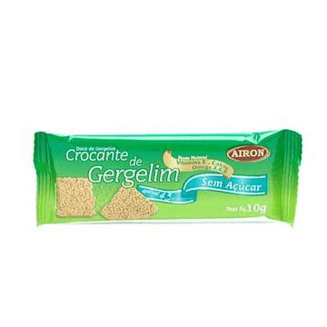 Crocante de Gergelim Sem Açúcar 10g - Airon