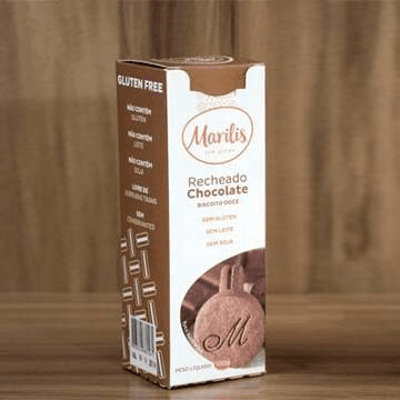 Biscoito Recheado Chocolate 100g - Marilis