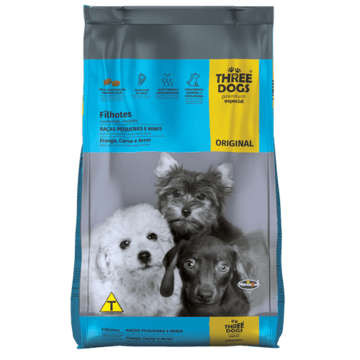 Three Dogs Original - Filhotes Raças Pequenas e Mini - 15KG