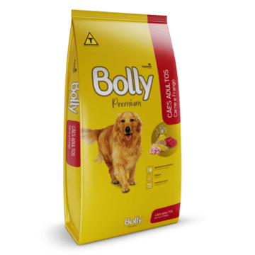 BOLLY PREMIUM CAES ADULTOS SABOR CARNE E FRANGO SC/15 KG