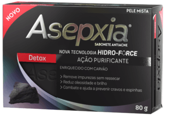 Asepxia Sabonete Detox 80g