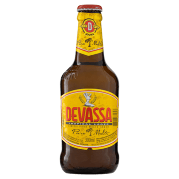 Cerveja Lager Puro Malte Tropical Devassa Garrafa 300ml