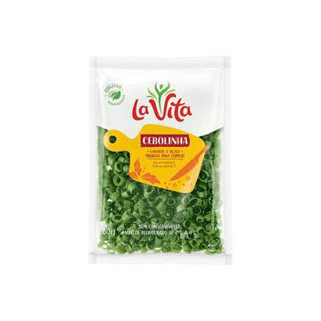 Cebolinha Fatiada Higienizada 60g La Vita - Certificado Ibrahort