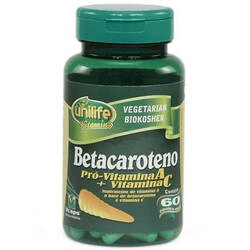 Betacaroteno 60 Cápsulas 500mg - Unilife