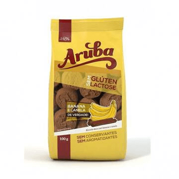 Biscoito de Banana com Canela 100g - Aruba