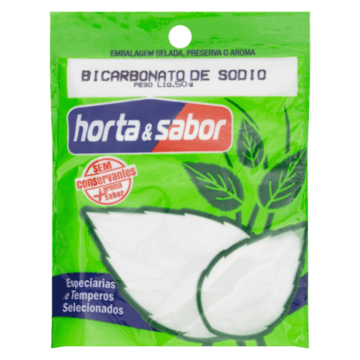 Bicarbonato de Sódio Horta & Sabor Pacote 50g