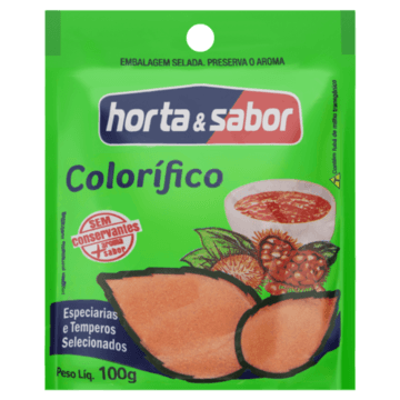 Colorífico em Pó Horta & Sabor Pacote 100g