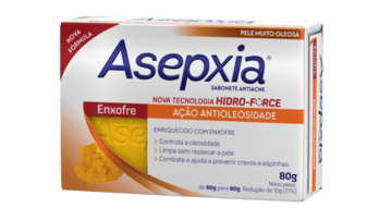 Asepxia Sabonete Enxofre 80g