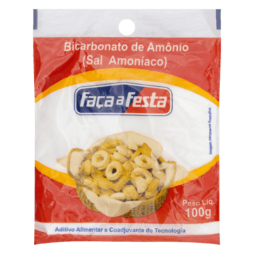 Bicarbonato de Amônio Faça a Festa Pacote 100g