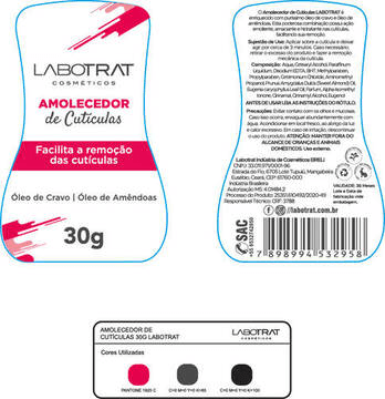 Amolecedor de Cutículas 30g Labotrat