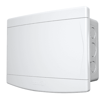 Quadro De Distribuição Embutir 6/8 Disjuntores Sem Barramento Porta Branca - Tigre