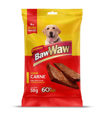 Baw Waw Bifinho para cães Carne - 50g