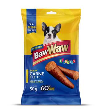 Baw Waw Bifinho para cães filhotes Carne e Leite - 50g