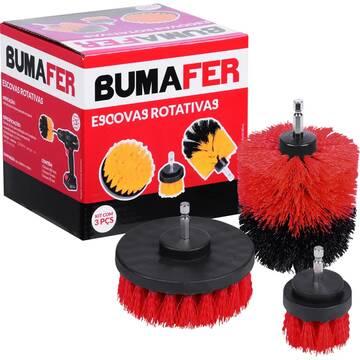 Jogo De Escovas Rotativas Para Furadeira 14Mm 3 Peças Bumafer - Perto De Mim