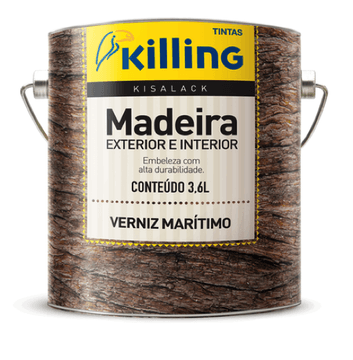 Kisalack Verniz Marítimo Brilhante Incolor - 3,6L