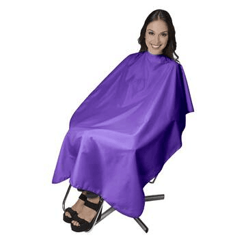 Capa de Cetim - S/ Manga, C/ Velcro e visor Plástico - Violeta